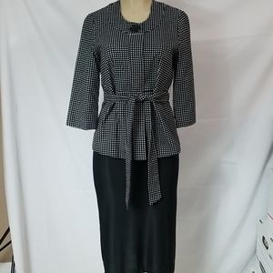 TRENZ BY TERESA RENZ BLJ/ WHTE POLKA DOT JACKET PM